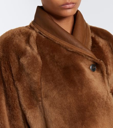 Reversible shearling and leather wrap coat - Yves Salomon - Modalova