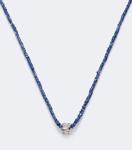 Collana Infinite in oro bianco 18kt con zaffiri e diamanti - Suzanne Kalan - Modalova