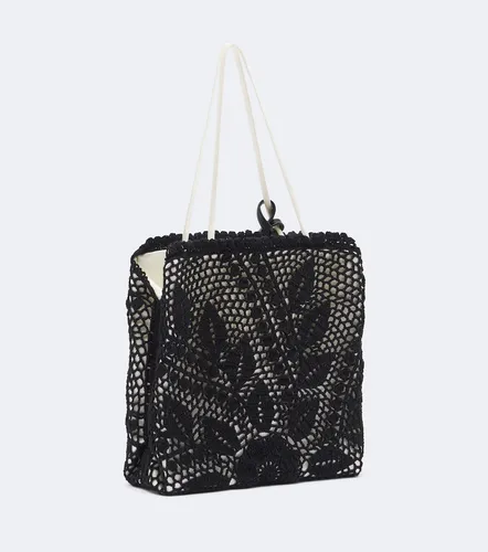 Julia crochet satin top-handle bag - Magda Butrym - Modalova