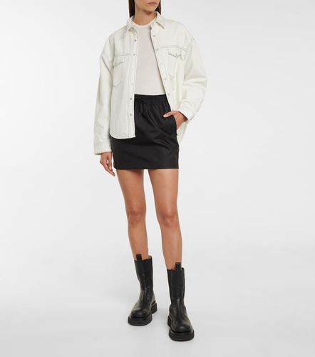 High-rise drawstring miniskirt - Wardrobe.NYC - Modalova