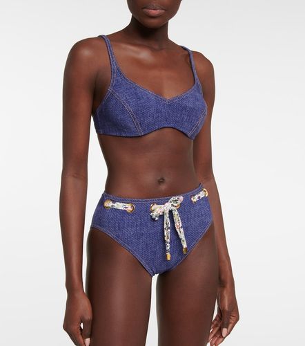 Top de bikini con efecto denim - Karla Colletto - Modalova