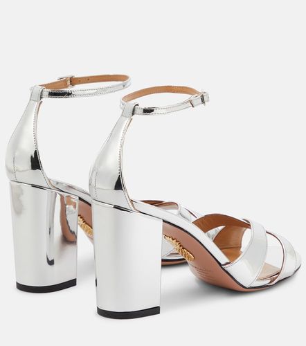 Divine 85 metallic leather sandals - Aquazzura - Modalova