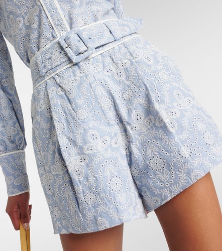 Shorts Hobbes de algodón de tiro alto - Veronica Beard - Modalova