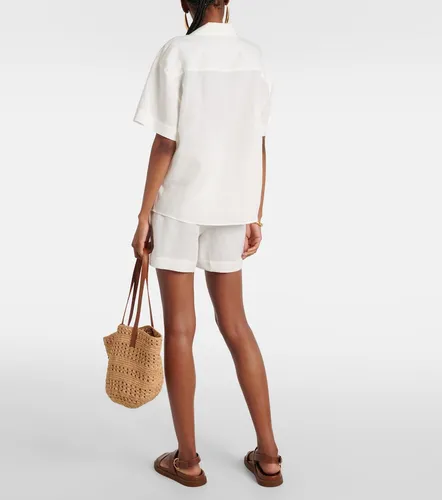 Asceno Prague linen bowling shirt - Asceno - Modalova