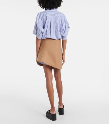 Abito corto Melton in cotone e lana - Sacai - Modalova