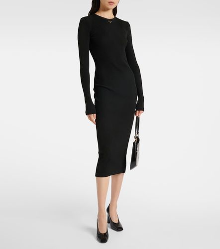 Prada Midikleid aus Rippstrick - Prada - Modalova