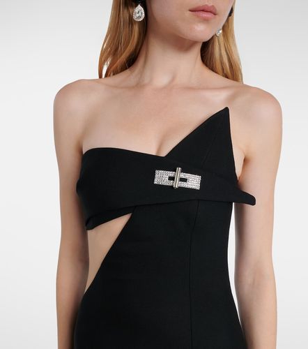 Cutout asymmetric wool-blend gown - David Koma - Modalova