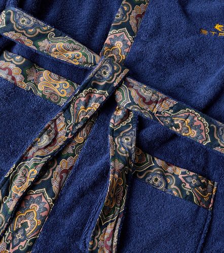 Bata de baño 7Plies de rizo de algodón con paisley - Etro - Modalova