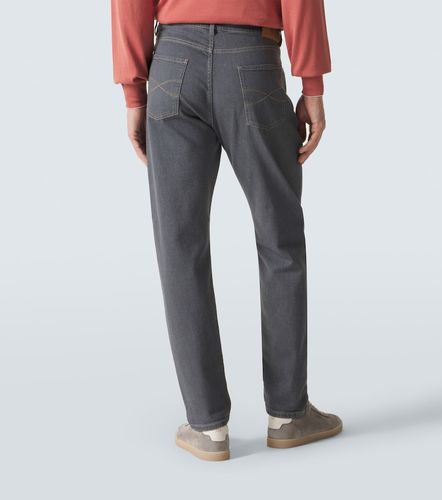 Jeans rectos con logo - Brunello Cucinelli - Modalova