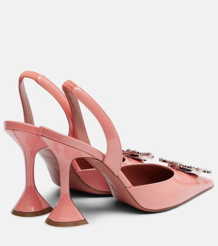 Pumps slingback Begum 95 in vernice - Amina Muaddi - Modalova
