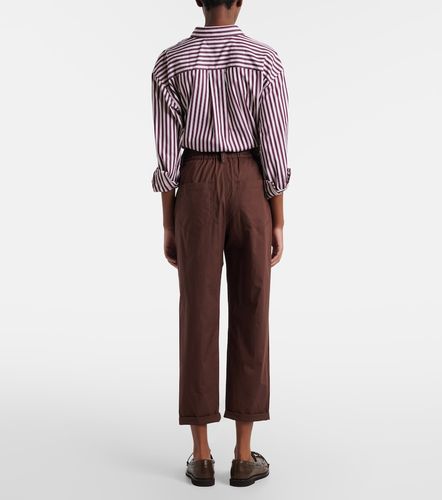 Pantalones rectos de algodón con cuentas Monili - Brunello Cucinelli - Modalova