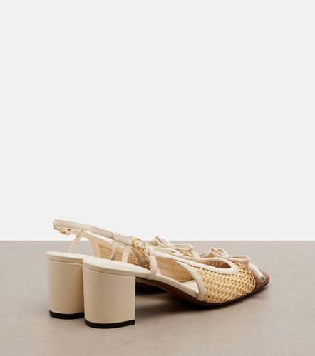 Valet Du Roi leather-trimmed slingback pumps - Valentino Garavani - Modalova