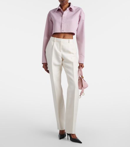 Pantaloni slim in lana e seta - Balenciaga - Modalova
