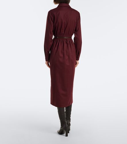 Belted wool-blend shirt dress - Max Mara - Modalova