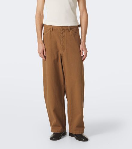 Pantalones barrel de sarga de algodón - Lemaire - Modalova