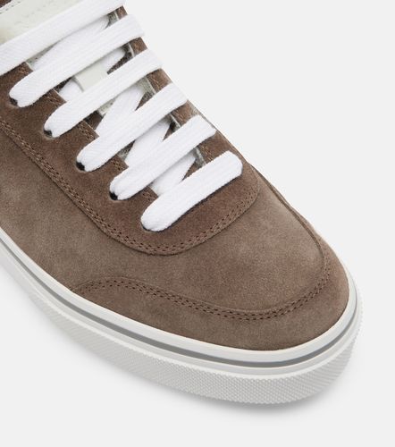 Sneakers Monili in suede con shearling - Brunello Cucinelli - Modalova