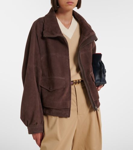 Loewe Leather-trimmed suede jacket - Loewe - Modalova