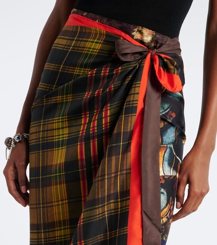 Gonna a portafoglio in twill di seta - Dries Van Noten - Modalova