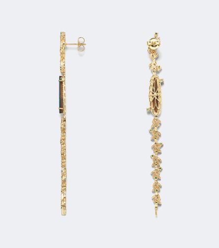 Kt drop earrings with gemstones - Suzanne Kalan - Modalova