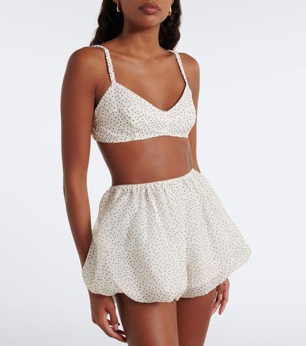 Shorts de organza de seda con lunares - SIR - Modalova
