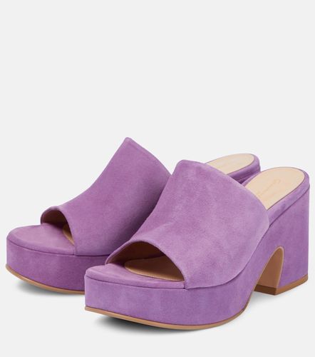Gianvito Rossi Suede platform mules - Gianvito Rossi - Modalova