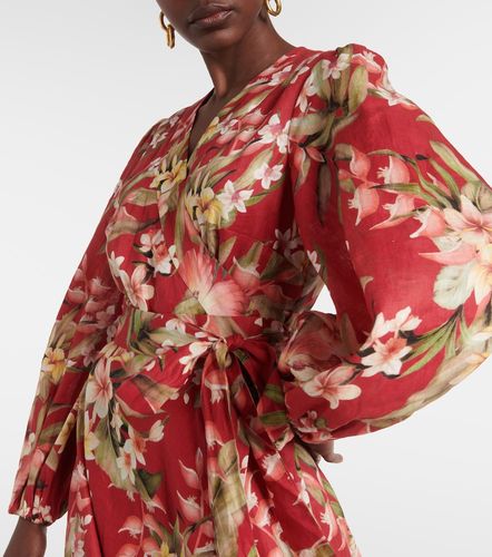 Vestido envolvente Lexi de lino floral - Zimmermann - Modalova