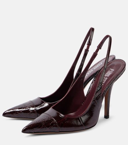 Miranda 105 croc-effect leather slingback pumps - Paris Texas - Modalova