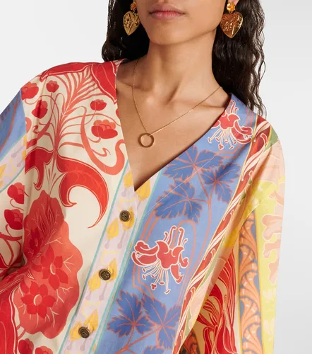 Printed oversized cotton-blend shirt - Etro - Modalova
