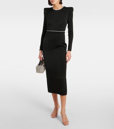 Abito midi in satin con cristalli - Alex Perry - Modalova