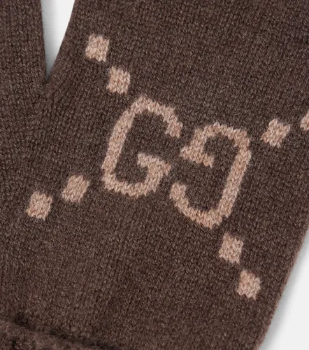 Gucci GG cashmere jacquard gloves - Gucci - Modalova