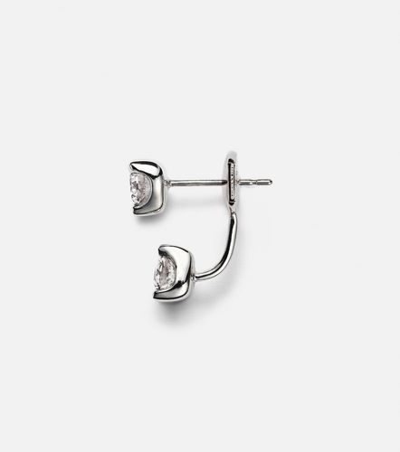 Pendiente individual en oro blanco de 18 ct con diamantes - Anita Ko - Modalova