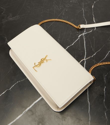 Cassandre Mini leather phone pouch - Saint Laurent - Modalova