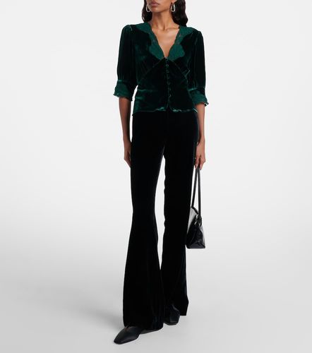 Top Amanda de terciopelo con encaje - Rixo - Modalova