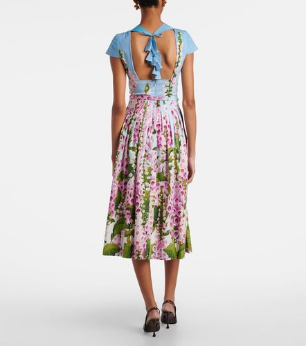 Midikleid aus Popeline - Oscar de la Renta - Modalova