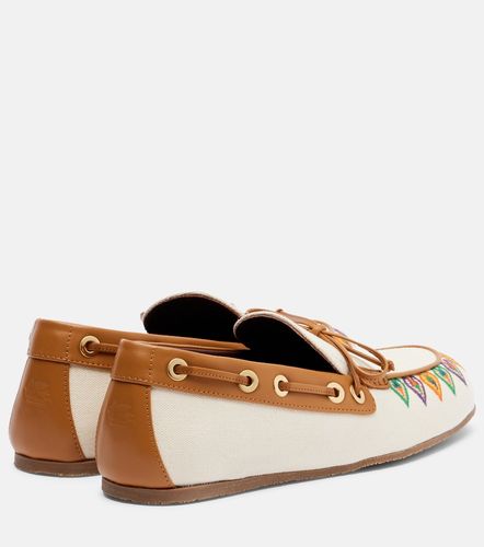 Etro Mocassini in canvas con ricamo - Etro - Modalova