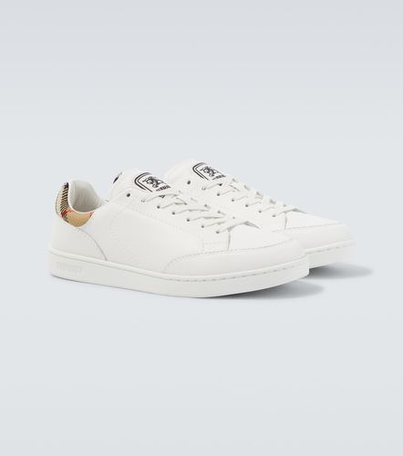 Set Check leather sneakers - Burberry - Modalova