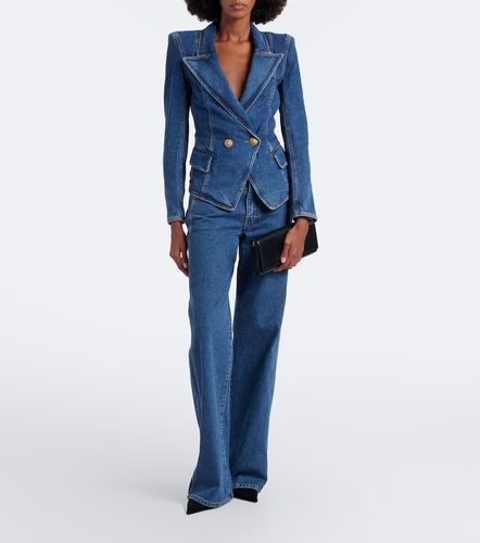 Balmain Blazer aus Denim - Balmain - Modalova
