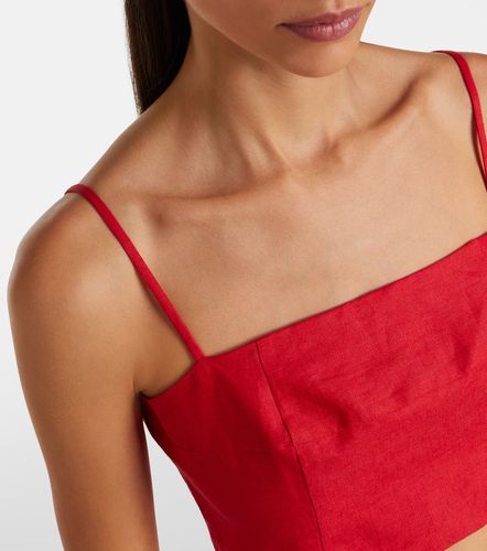 Staud Crop top Federico de lino - Staud - Modalova