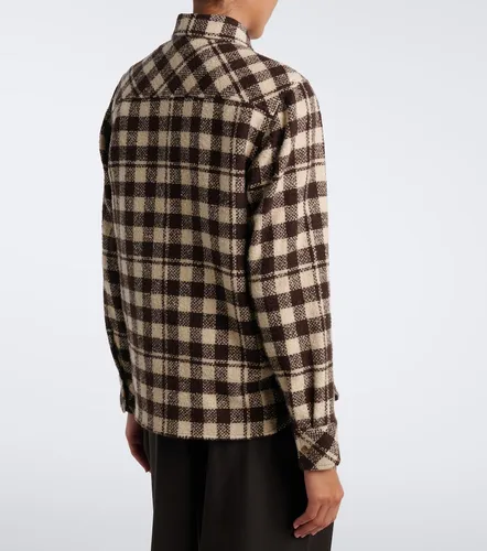 Giacca camicia in misto lana a quadri - Moncler - Modalova