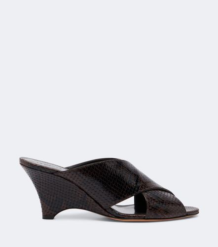 Luca snake-effect leather mules - Le Monde Beryl - Modalova