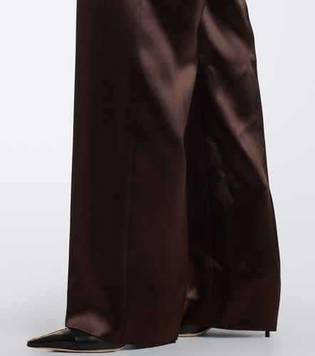 Pantaloni a gamba larga in raso di seta - Tom Ford - Modalova