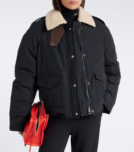 Giacca in misto cotone con shearling - Loewe - Modalova