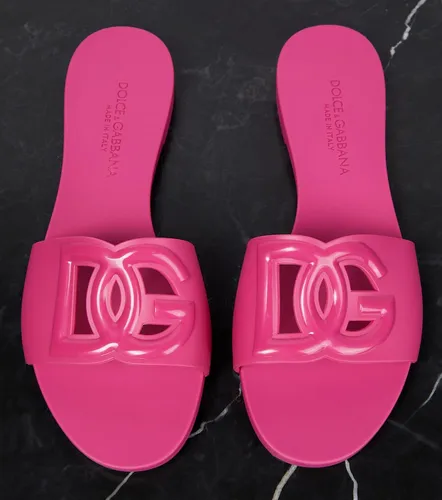 Sandalias de goma con DG - Dolce&Gabbana - Modalova