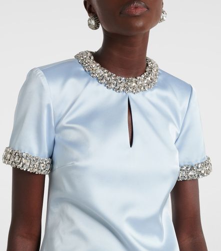 Embellished satin minidress - Self-Portrait - Modalova