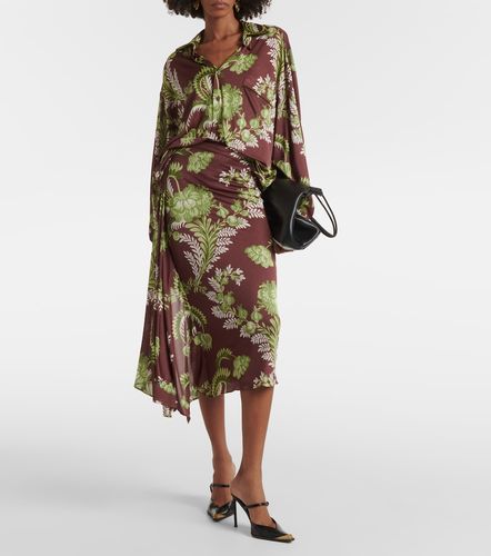 Etro Falda midi floral drapeada - Etro - Modalova