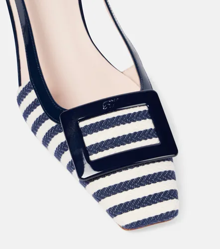 Belle Vivier 45 canvas slingback pumps - Roger Vivier - Modalova