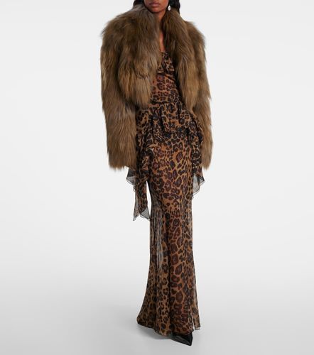 Blumarine Cropped shearling jacket - Blumarine - Modalova