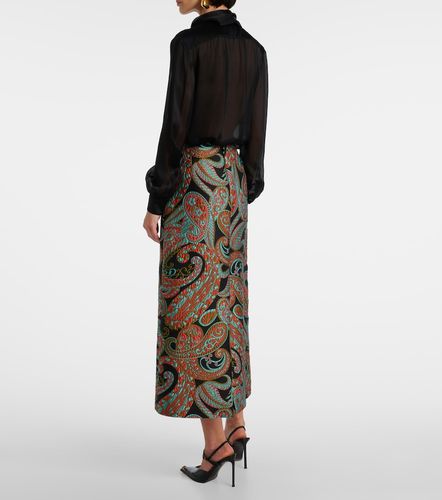 Falda midi de jacquard con paisley - Etro - Modalova