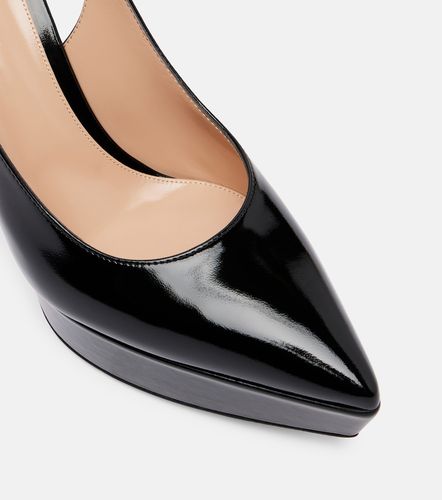 Dasha 115 patent leather platform slingback pumps - Gianvito Rossi - Modalova