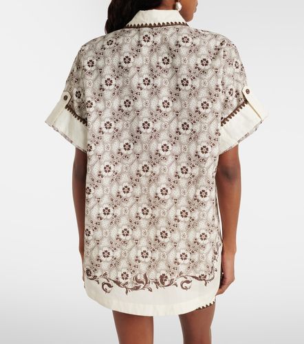 Alémais Camisa bowling de algodón y seda estampada - Alemais - Modalova